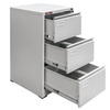 Szafka metalowa kartotekowa Mega-M J-3/S 3 szuflady A4 szara S-46 cm G-62 cm H- 103 cm skręcana N