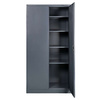 Szafa biurowa metalowa na dokumenty Mega-M pełne drzwi S-90 cm G-40 cm H-185 cm grafitowa