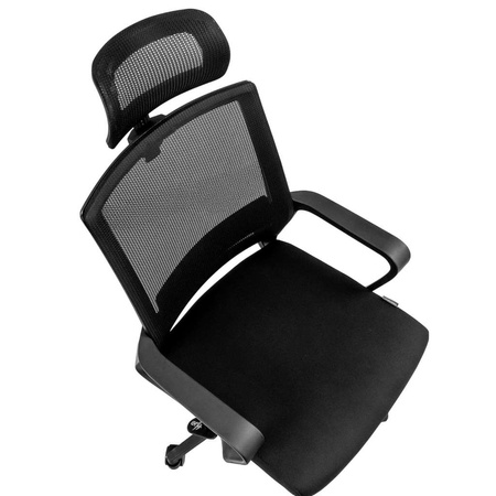 Fotel biurowy obrotowy FURVERO Basic PLUS czarny