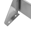 Półka wisząca pojedyńcza ze stali nierdzewnej Mega-M S-150 cm G-30 cm N