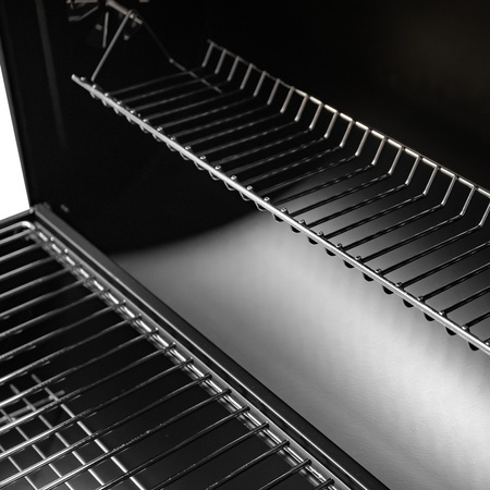 Grill ogrodowy węglowy beczka Mega-M 2 x stolik boczny