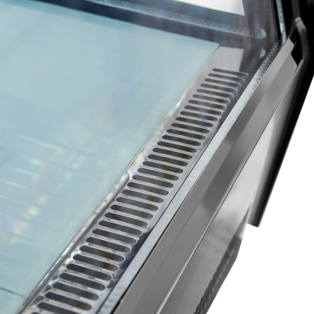 Witryna chłodnicza nastawna Mega-M CLARA MINI S120 S-120 cm G-53 cm H-69 cm inox N
