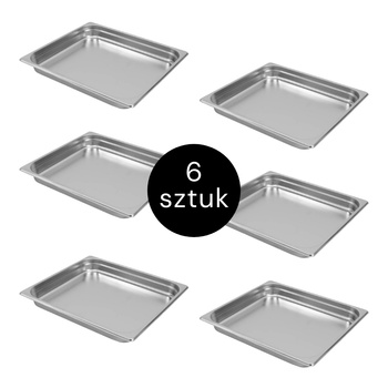 Pojemnik GN Mega-M 2/3 353x325x40 (zestaw 6 szt.) N
