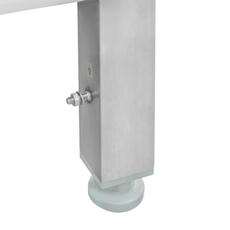 Zlew gastronomiczny spawany z komorą po prawej stronie i półką Mega-M 120x70x85 cm stal nierdzewna