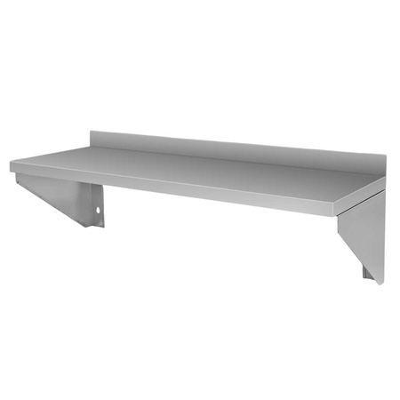 Półka ze stali nierdzewnej wisząca jednopoziomowa Mega-M 90x30 cm