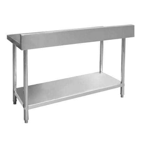 Stół ze stali nierdzewnej przyścienny z półką Mega-M STANDARD S-150 cm G-70 cm H-85 cm N