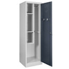 Szafa metalowa porządkowa Mega-M J-50/P szara/ grafitowy front S-50 cm G-50 cm H-180 cm skręcana N
