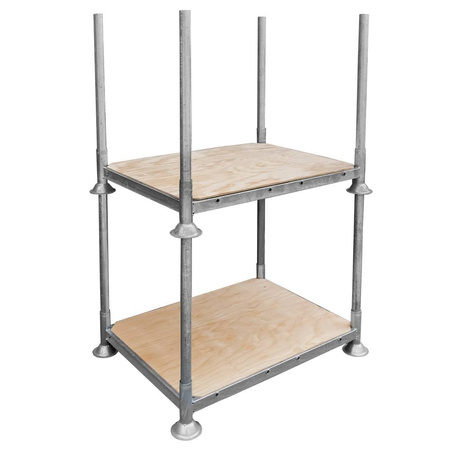 Manurack Mały Mega-M 154,5cm x 118cm x 31cm ocynk + podstawa ze sklejki N