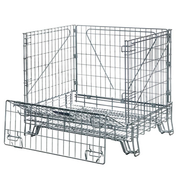 Pojemnik siatkowy gitterbox Mega-M 114x84x98 cm kosz metalowy składany