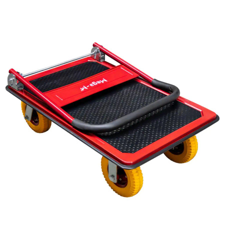 Wózek platformowy magazynowy Mega-M udźwig 450 kg koła poliuretanowe