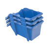 Pojemnik magazynowy Mega-M kuweta warsztatowa S plastikowa 155x250x120 mm niebieski N
