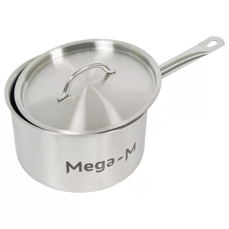 Rondel z pokrywką ze stali nierdzewnej Mega-M 3,8L 20x12 cm