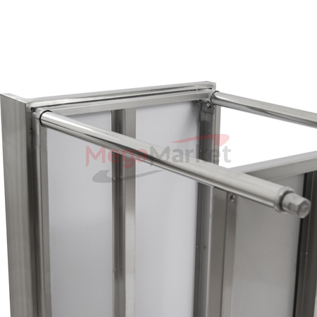 Stół gastronomiczny Mega-M 80X70 /2półki/1R/MDF/ N