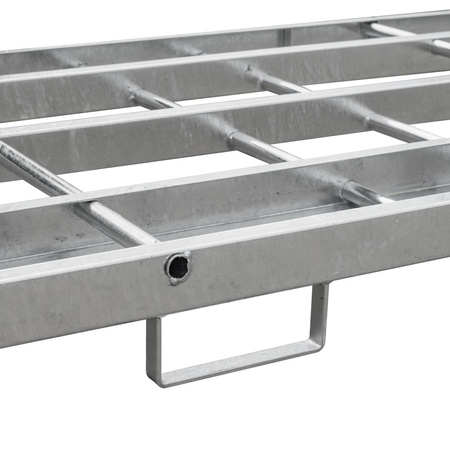 Manurack Mega-M paleta słupkowa 202,5x118x31 cm - podwójny mobilrack