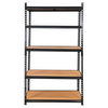 Regał magazynowy Mega-M PRO LOFT H-180 cm L-120 cm G-45 cm 5 półek z MDF 6.2 mm 275 kg czarny