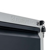 Szafka metalowa na dokumenty FURVERO W4S S/G kartotekowa 4 szuflady S-45 cm szara grafitowy front