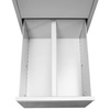Szafka metalowa kartotekowa Mega-M J-3/S 3 szuflady A4 szara S-46 cm G-62 cm H- 103 cm skręcana N