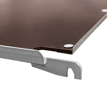 Półka do wózka na kwiaty Mega-M L-130 cm G-55 cm sklejka metalowe profile boczne N