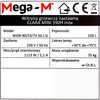 Witryna grzewcza nastawna Mega-M CLARA MINI S90H s-90cm G-53 cm H-69 cm inox N