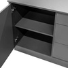 Szafka pod ekspres mobilna Mega-M H- 87 cm L- 184 cm G- 76 cm antracyt 0164 N