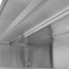 Szafka wisząca ze stali nierdzewnej otwarta Mega-M S-150 cm G-40 cm H-60 cm N