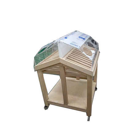 Regał na pieczywo ekspozytor na bułki Mega-M T H- 124 cm L- 80 cm G- 80 cm N