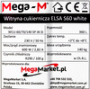 Witryna cukiernicza Mega-M ELSA S60 white