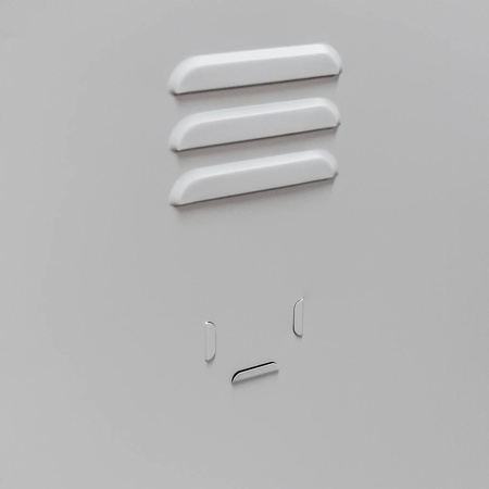 Szafka skrytkowa BHP Mega-M 2 skrytki 40x50x180 cm szara