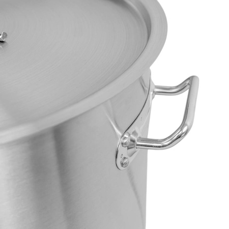Garnek ze stali nierdzewnej wysoki z pokrywką Mega-M STANDARD 50L 40x40 cm