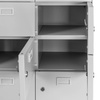 Szafka śniadaniowa BHP Mega-M J-87/30 30 skrytkowa szara S-87 cm G-30 cm H-180 cm skręcana N