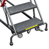 Drabina magazynowa przejezdna Mega-M H-357 cm 14 stopni N