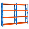 Regał magazynowy 4-półkowy Mega-M FORTIS LIGHT H-200 cm L-392,5 cm G-60 cm zestaw (2 moduły) N