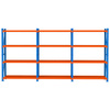 Regał magazynowy 4-półkowy Mega-M FORTIS LIGHT H-200 cm L-585 cm G-60 cm zestaw (3 moduły) N
