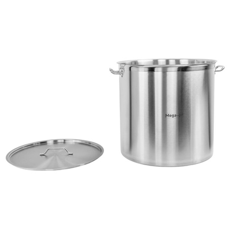 Garnek gastronomiczny wysoki z pokrywką Mega-M PRO 130l śr. 55 cm x h 55 cm N