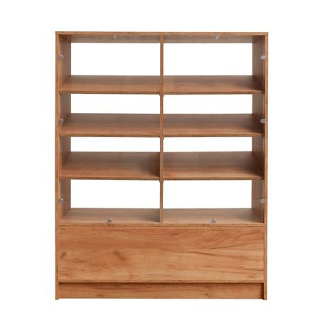 Witryna na ciastka Mega-M H-152 cm L- 120 cm G- 50 cm dąb kraft N