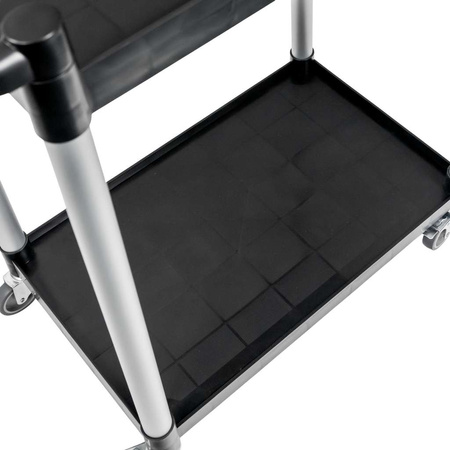Wózek gastronomiczny kelnerski 80x40x95 cm Mega-M 2 półki tworzywo sztuczne