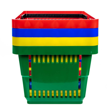 Koszyk sklepowy zakupowy Mega-M żółty ZESTAW 10 szt