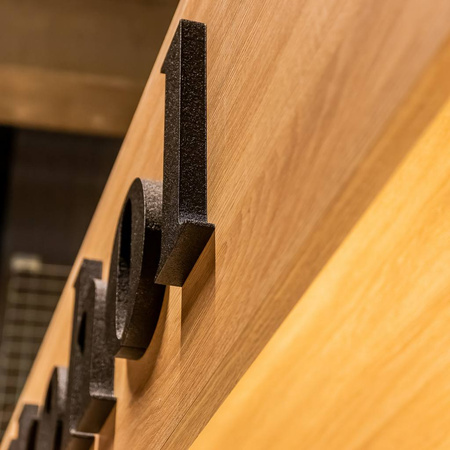 Regał na alkohol Mega-M H-248 cm L-207.5 cm G-72 cm dąb sonoma