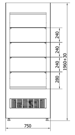 WITRYNA CUKIERNICZA BELISSIMA SZ-1 BL 80 JUKA