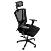 Fotel biurowy obrotowy FURVERO Zenith BP/A2D/L2D/H2D/S czarny spełnia wymogi BHP