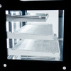 Witryna grzewcza nastawna Mega-M ELSA MINI S120H S-120 cm G-53 cm H-69 cm inox N