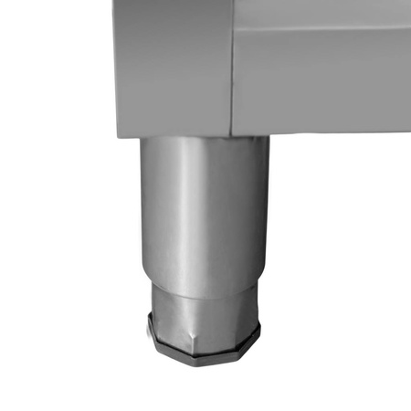 Zlew gastronomiczny spawany z komorą po prawej stronie i szafką Mega-M 140x60x85 cm stal nierdzewna