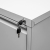 Szafka metalowa kartotekowa Mega-M J-3/S 3 szuflady A4 szara S-46 cm G-62 cm H- 103 cm skręcana N