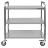 Wózek gastronomiczny kelnerski 75x40x90 cm Mega-M STANDARD 3 półki stal nierdzewna