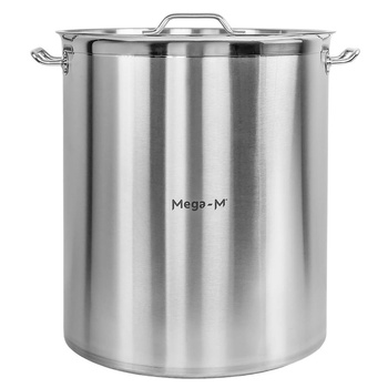 Garnek gastronomiczny wysoki z pokrywką Mega-M PRO 115l śr. 50 cm x h 60 cm N
