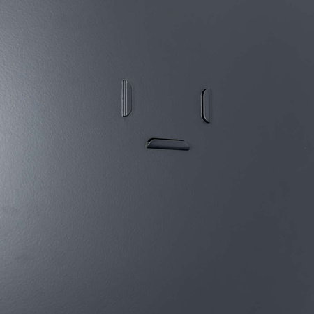 Szafka ubraniowa skrytkowa BHP Mega-M J-80/4 4 drzwiowa grafitowa S-80 cm G-50 cm H-180 cm skręcana N