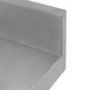 Stół ze stali nierdzewnej przyścienny z 2-ma półkami Mega-M X STANDARD S-120cm G-60 cm H-85 cm N