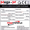 Witryna cukiernicza Mega-M CLARA S120 black