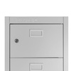 Szafka śniadaniowa BHP Mega-M J-33/10 10 skrytkowa szara S-32,5 cm G-30 cm H-180 cm skręcana N