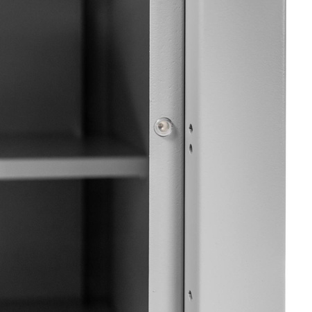 Stół warsztatowy z 6 szufladami 1 szafką zamykaną Mega-M HANDYMAN S-160 cm G-60 cm H-85 cm grafit